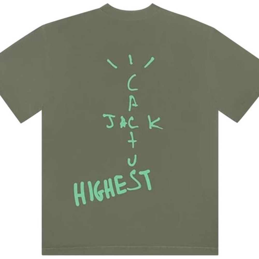 Cactus Jack by Travis Scott x Air Jordan Highest T-Shirt 'Green' xL